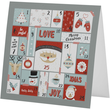 Logo trade liikelahja kuva: Herald neliönmuotoinen tervehdyskortti