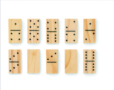 Logo trade liikelahja mainoslahja tuotekuva: Domino- ja korttisetti