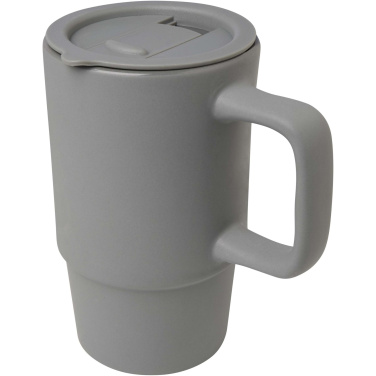 Logo trade liikelahjat tuotekuva: Carter keramiikkamuki muovikannella, 450 ml