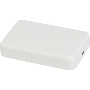 Logotrade liikelahja mainoslahja kuva: Acrab 10 000 mAh:n ja 15 W:n magneettinen langaton varavirtalähde, jossa 20 W:n PD – valmistettu kierrätetystä muovista