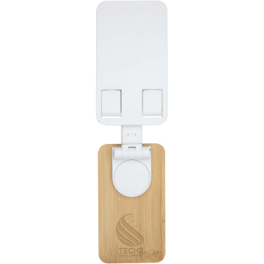 Logo trade liikelahja kuva: Alfirk kierrätetystä muovista valmistettu kokoontaitettava pöytäpuhelinjalusta bambuyksityiskohdilla