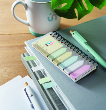 Logo trade liikelahjat mainoslahjat kuva: Muistio PP-muovista