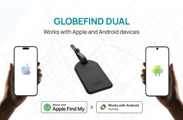 Logo trade mainoslahja ja liikelahja tuotekuva: Globefind Dual RCS -älykäs matkatavaralappu