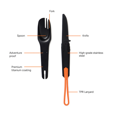 Logotrade mainostuote tuotekuva: Nordic Drift Trail 4-in-1 -retkiaterimet