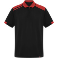 Samurai antibakteerinen lyhythihainen unisex-poolopaita 160 g/m2, Musta / Punainen
