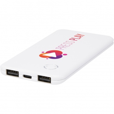 Logotrade reklaminiai produktai nuotrauka: Lieknas 4000 mAh plonas dvigubas maitinimo blokas