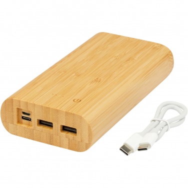 Logotrade reklaminiai produktai nuotrauka: Tulda 20 000 mAh bambuko maitinimo blokas