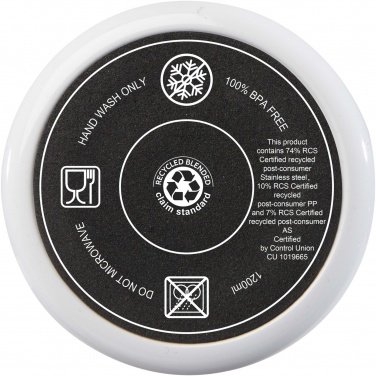 Logotrade reklaminės dovanos nuotrauka: Melbourne 1200 ml RCS sertifikuota izoliuota stiklinė su šiaudais