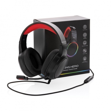 Logotrade dovana nuotrauka: RGB žaidimų ausinės