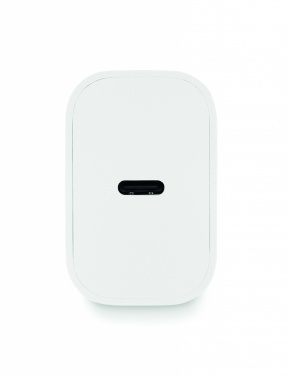 Logotrade firminės dovanos nuotrauka: 20W 2 prievadų USB įkroviklis EU kištukas