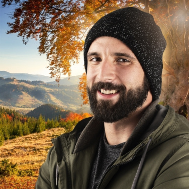 Logotrade verslo dovanos nuotrauka: Daugiafunkcinė bandana MOGOTON Schwarzwolf