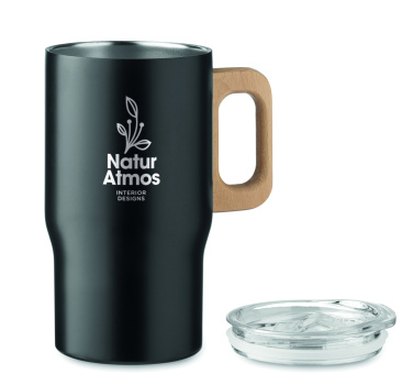Logotrade reklaminės dovanos nuotrauka: Dvigubos sienelės stiklinė 350ml