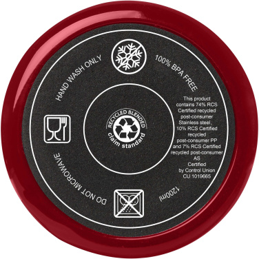 Logotrade verslo dovanos nuotrauka: Melbourne 1200 ml RCS sertifikuota izoliuota stiklinė su šiaudais