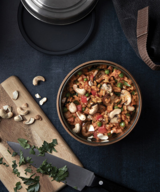 Logotrade reklaminės dovanos nuotrauka: Black+Blum stiklinis pietų dubuo 750ml