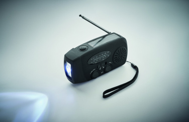 Logotrade verslo dovanos nuotrauka: Nešiojamasis radijas SOS su LED žibintuvėliu