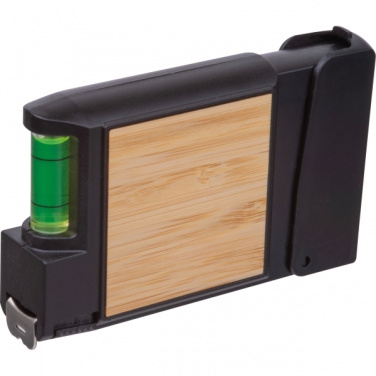 Logotrade verslo dovanos nuotrauka: 3 metrų ilgio matavimo juosta su lygiu HALIFAX