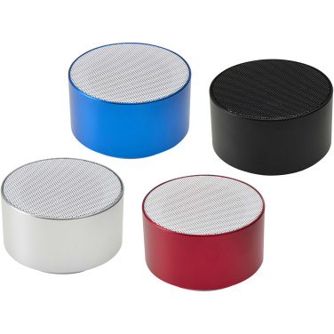 Logotrade verslo dovanos nuotrauka: „Ankaa“ 3 W perdirbto aliuminio belaidis „Bluetooth®“ garsiakalbis