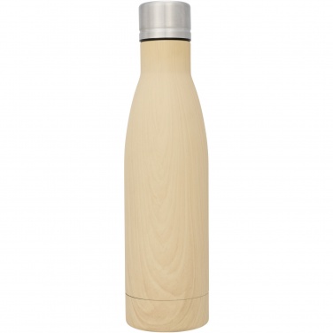 Logotrade dāvanas foto: Vasa 500 ml koka izskata vara vakuumizolēta pudele