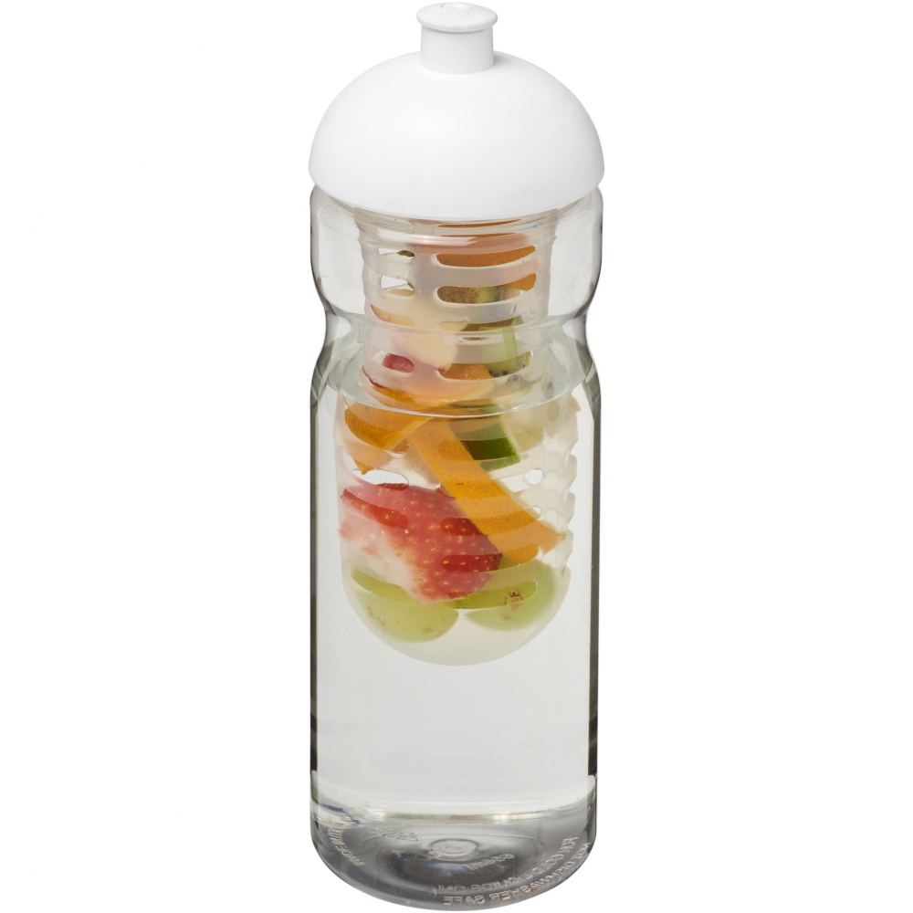 Logotrade dāvanas foto: H2O Active® Base 650 ml kupola vāka sporta pudele un infūzija
