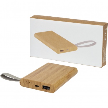 Logotrade ziemassvētku dāvanas foto: Tulda 5000 mAh bambusa jaudas banka