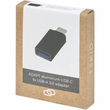 Logotrade Ideja dāvanas foto: ADAPT alumīnija USB-C uz USB-A 3.0 adapteri