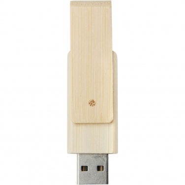 Logotrade korporatīvās dāvanas foto: Pagrieziet 8 GB bambusa USB zibatmiņas disku