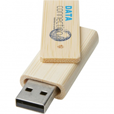 Logotrade dāvanas foto: Pagrieziet 8 GB bambusa USB zibatmiņas disku