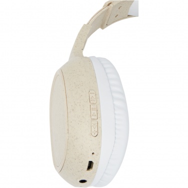 Logotrade Ideja dāvanas foto: Riff kviešu salmu Bluetooth® austiņas ar mikrofonu