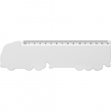 Logotrade dāvanas foto: Tait 15 cm kravas automašīnas formas otrreizējās plastmasas lineāls