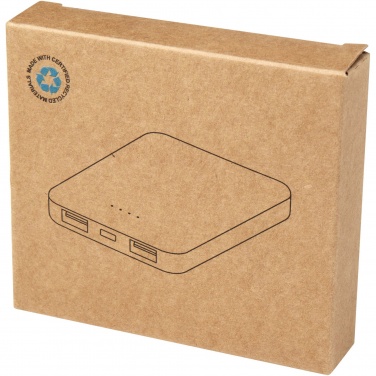 Logotrade logo dāvanas foto: Asama 5000 mAh C tipa otrreizējās pārstrādes plastmasas barošanas bloks