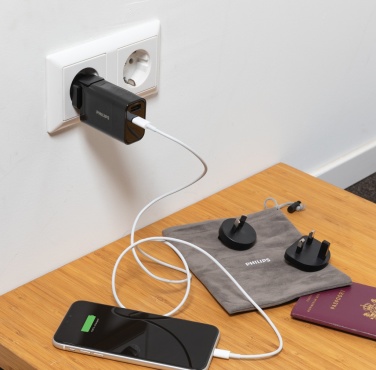 Logotrade dāvanas foto: Philips īpaši ātrais PD ceļojumu lādētājs
