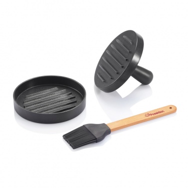 Logotrade Ideja dāvanas foto: BBQ komplekts ar hamburgera presi un otu