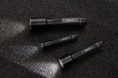 Logotrade biznesa dāvanas foto: Gear X RCS otrreizēji pārstrādāta alumīnija USB uzlādējams kabatas lukturītis