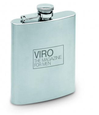 Logotrade Ideja dāvanas foto: Plāna gurnu kolba 200ml