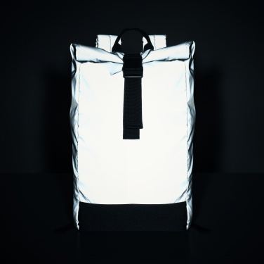Logotrade Ideja dāvanas foto: Atstarojoša Rolltop mugursoma