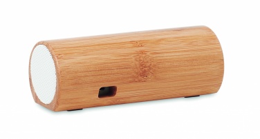 Logotrade dāvanas foto: Bezvadu bambusa skaļrunis 2x5W