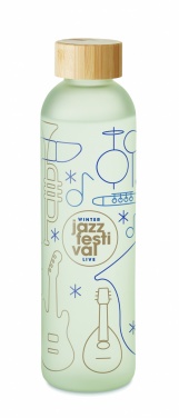 Logotrade ziemassvētku dāvanas foto: Sublimācijas stikla pudele 650ml