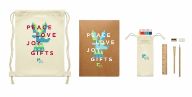 Logotrade ziemassvētku dāvanas foto: Bērnu zīmēšanas komplekts aukliņā