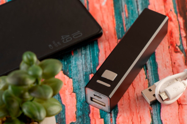 Logotrade biznesa dāvanas foto: Metāla jaudas banka PORT HOPE 2200mAh
