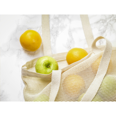 Logotrade korporatīvās dāvanas foto: Natura Organic Mesh Shopper (180 g/m²) iepirkumu maisiņš