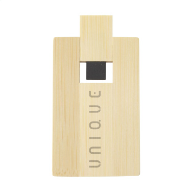 Logotrade ziemassvētku dāvanas foto: Kredītkarte USB Bamboo 32 GB