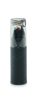 Logotrade logo dāvanas foto: 6 melni krāsojamie zīmuļi