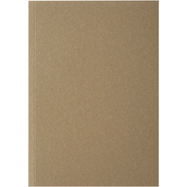 Logotrade biznesa dāvanas foto: Novella Austen A5 pārstrādāta mīksto vāku kraft burtnīca - 50 loksnes