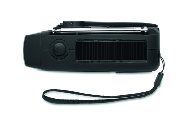 Logotrade korporatīvās dāvanas foto: Pārnēsājams radio SOS ar LED lukturīti