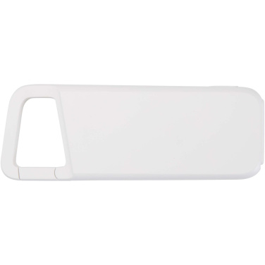 Logotrade korporatīvās dāvanas foto: Alkes 5000 mAh 12W ūdensizturīgs pārnēsājamais akumulators no pārstrādātas plastmasas ar karabīni