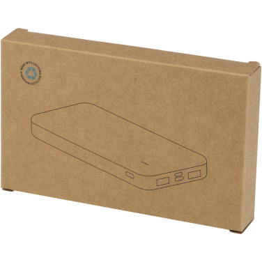 Logotrade ziemassvētku dāvanas foto: Intan 10.000 mAh 10W pārstrādājamas plastmasas pārnēsājamais akumulators