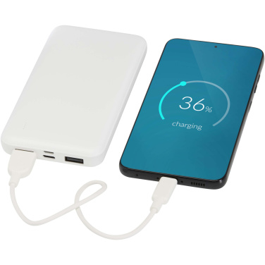 Logotrade biznesa dāvanas foto: Intan 10.000 mAh 10W pārstrādājamas plastmasas pārnēsājamais akumulators