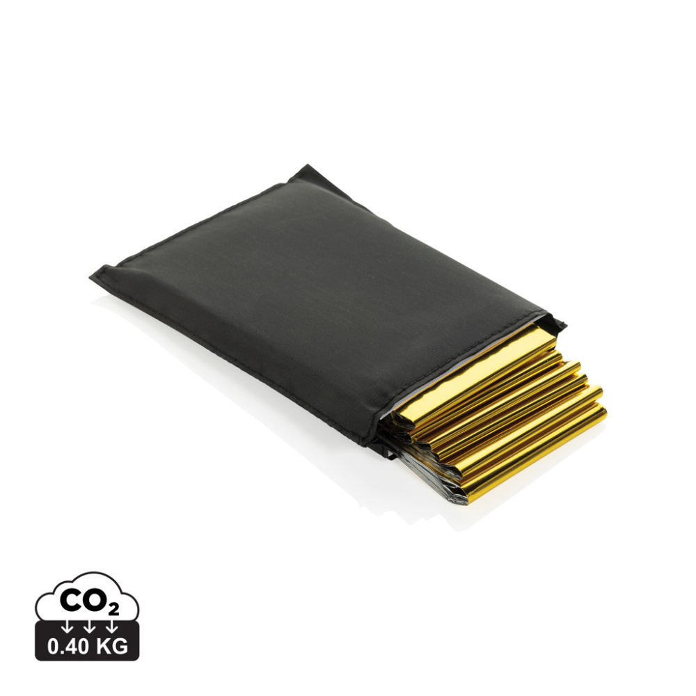 Logotrade biznesa dāvanas foto: Solra avārijas sega RCS pārstrādātā RPET maisiņā