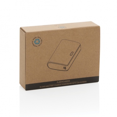 Лого трейд pекламные cувениры фото: FlashCharge RCS rplastic 10000 мАч быстрая зарядка powerbank