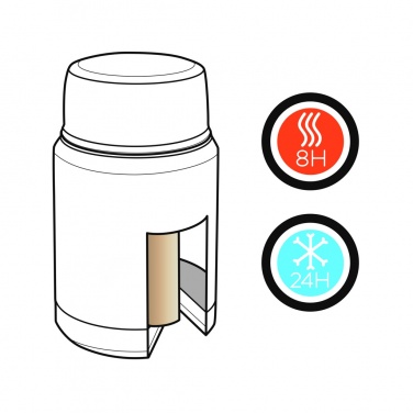 Логотрейд бизнес-подарки картинка: Swiss Peak Elite медный вакуумный пищевой контейнер